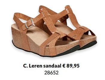 Promoties Leren sandaal - Huismerk - Bon'A Parte - Geldig van 08/04/2019 tot 30/06/2019 bij Bon'A Parte