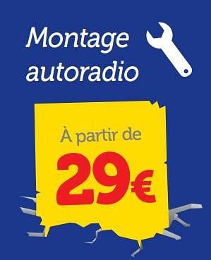 Promotions Montage autoradio - Produit maison - Auto 5  - Valide de 06/05/2019 à 10/06/2019 chez Auto 5