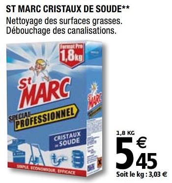 Promotions St marc cristaux de soude - St Marc - Valide de 01/04/2019 à 31/12/2019 chez Brico Depot