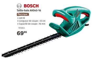Promotions Bosch taille-haie ahs45-16 - Bosch - Valide de 08/04/2019 à 31/12/2019 chez Mr. Bricolage