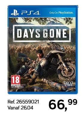 Promotions Days gone - Sony - Valide de 30/04/2019 à 28/05/2019 chez Supra Bazar