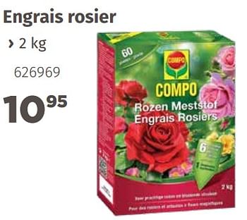 Promotions Engrais rosier - Compo - Valide de 08/04/2019 à 31/12/2019 chez Mr. Bricolage