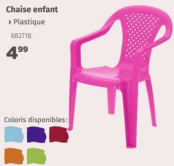 Promotions Chaise enfant - Produit maison - Mr. Bricolage - Valide de 08/04/2019 à 31/12/2019 chez Mr. Bricolage