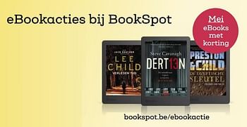 Promotions Ebookacties bij bookspot mei ebooks met korting - Huismerk - BookSpot - Valide de 01/05/2019 à 31/05/2019 chez BookSpot