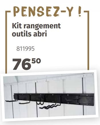 Promotions Kit rangement outils abri - Produit maison - Mr. Bricolage - Valide de 08/04/2019 à 31/12/2019 chez Mr. Bricolage