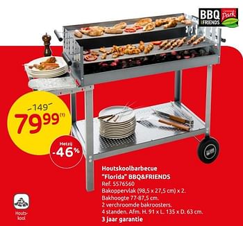 Promoties Houtskoolbarbecue florida bbq+friends - BBQ & Friends  - Geldig van 15/05/2019 tot 27/05/2019 bij Brico