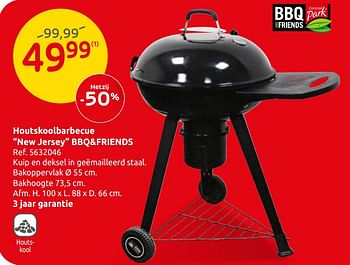 Promoties Houtskoolbarbecue new jersey bbq+friends - BBQ & Friends  - Geldig van 15/05/2019 tot 27/05/2019 bij Brico