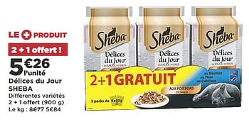 Promoties Délices du jour sheba - Sheba - Geldig van 07/05/2019 tot 19/07/2019 bij Super Casino
