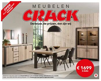 Promoties Woonkamer - Huismerk - Meubelen Crack - Geldig van 06/05/2019 tot 30/06/2019 bij Meubelen Crack