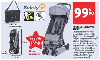 Safety 1st Poussette Shopper Teeny En Promotion Chez Auchan Ronq