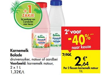 Promotions Karnemelk natuur - Balade - Valide de 08/05/2019 à 20/05/2019 chez Carrefour