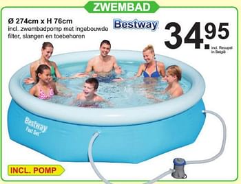 Promoties Zwembad - BestWay - Geldig van 06/05/2019 tot 25/05/2019 bij Van Cranenbroek