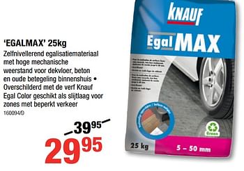 Promoties Egalmax - Knauf - Geldig van 24/04/2019 tot 19/05/2019 bij HandyHome