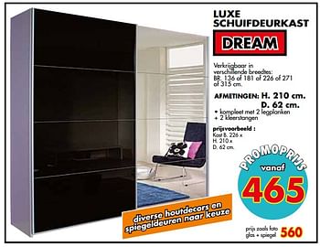 Promoties Luxe schuifdeurkast - Huismerk - EmDecor - Geldig van 01/05/2019 tot 31/05/2019 bij Emdecor