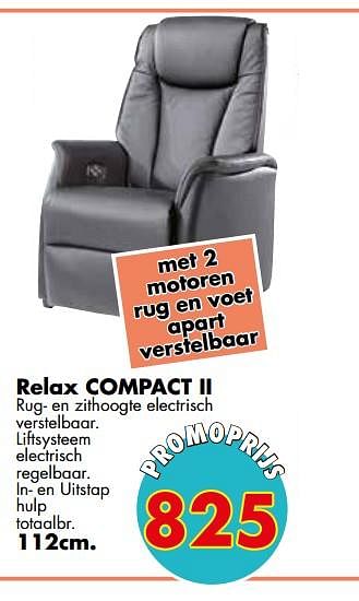 Promoties Relax compact ii - Huismerk - EmDecor - Geldig van 01/05/2019 tot 31/05/2019 bij Emdecor