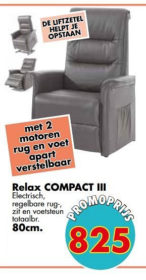 Promoties Relax compact iii - Huismerk - EmDecor - Geldig van 01/05/2019 tot 31/05/2019 bij Emdecor