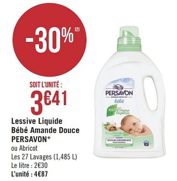 Promotion Geant Casino Lessive Liquide Bebe Amande Douce Persavon Persavon Menage Valide Jusqua 4 Promobutler