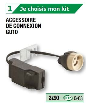 Promotions Accessoire de connexion gu10 - Produit Maison - Brico Depot - Valide de 01/04/2019 à 31/12/2019 chez Brico Depot