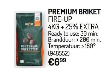 Promoties Premium briket fire-up - Fire up - Geldig van 04/04/2019 tot 30/06/2019 bij Oh'Green