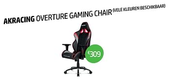 Promotions Akracing overture gaming chair - Huismerk - VCD - Valide de 06/05/2019 à 20/08/2019 chez VCD