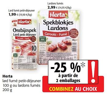 Lardons fumés HERTA