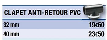 Clapet anti-retour - Brico Dépôt