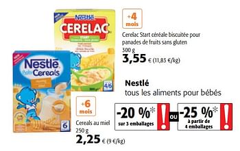 Nestle Nestle Tous Les Aliments Pour Bebes En Promotion Chez Colruyt