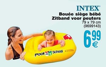 Promoties Bouée siège bébé zitband voor peuters - Intex - Geldig van 14/05/2019 tot 27/05/2019 bij Cora