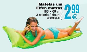 Promoties Matelas uni effen matras - Intex - Geldig van 14/05/2019 tot 27/05/2019 bij Cora