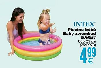 Promoties Piscine bébé baby zwembad sunset - Intex - Geldig van 14/05/2019 tot 27/05/2019 bij Cora