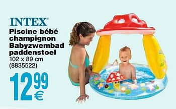 Promotions Piscine bébé champignon babyzwembad paddenstoel - Intex - Valide de 14/05/2019 à 27/05/2019 chez Cora