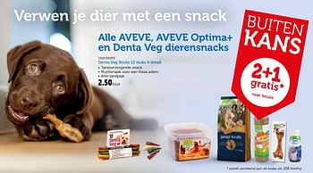 Promoties Denta veg sticks 12 stuks x-small - Huismerk - Aveve - Geldig van 21/05/2019 tot 02/06/2019 bij Aveve