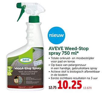Promoties Weed­stop spray - Huismerk - Aveve - Geldig van 21/05/2019 tot 02/06/2019 bij Aveve
