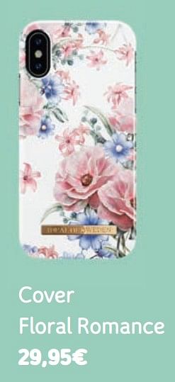 Promotions Cover floral romance - Produit Maison - Telenet - Valide de 06/05/2019 à 03/06/2019 chez Telenet