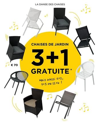 Promotions Chaises de jardin - Produit maison - Molecule - Valide de 07/05/2019 à 29/05/2019 chez Molecule