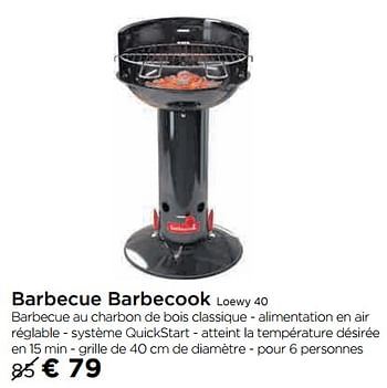 Promotions Barbecue barbecook loewy 40 - Barbecook - Valide de 07/05/2019 à 29/05/2019 chez Molecule