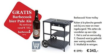 Promoties Barbecook victor trolley - Barbecook - Geldig van 09/05/2019 tot 31/08/2019 bij Multi Bazar