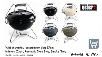Promoties Weber smokey joe premium bbq 37cm - Weber - Geldig van 09/05/2019 tot 31/08/2019 bij Multi Bazar