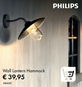 Promoties Wall lantern hammock - Philips - Geldig van 09/05/2019 tot 31/08/2019 bij Multi Bazar