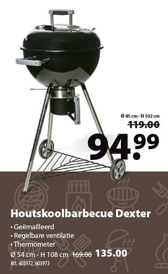 Promoties Houtskoolbarbecue dexter - Huismerk - Gamma - Geldig van 15/05/2019 tot 27/05/2019 bij Gamma