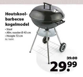 Promoties Houtskoolbarbecue kogelmodel - Huismerk - Gamma - Geldig van 15/05/2019 tot 27/05/2019 bij Gamma