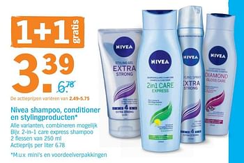 Promoties 2-in-1 care express shampoo - Nivea - Geldig van 13/05/2019 tot 19/05/2019 bij Albert Heijn