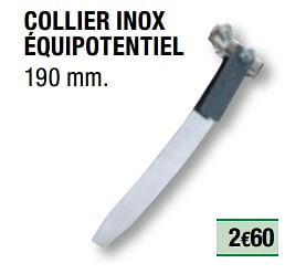 Promoties Collier inox équipotentiel - Huismerk - Brico Depot - Geldig van 01/04/2019 tot 31/12/2019 bij Brico Depot