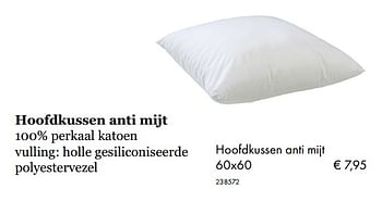 Promoties Hoofdkussen anti mijt - Huismerk - Multi Bazar - Geldig van 09/05/2019 tot 31/08/2019 bij Multi Bazar