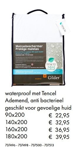 Promoties Matrasbeschermer - Gilder - Geldig van 09/05/2019 tot 31/08/2019 bij Multi Bazar