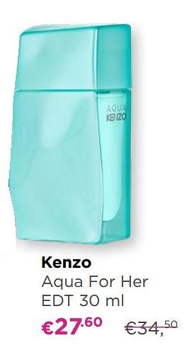 Promoties Kenzo aqua for her edt - Kenzo - Geldig van 13/05/2019 tot 26/05/2019 bij ICI PARIS XL