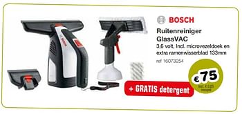 Promoties Bosch ruitenreiniger glass vac - Bosch - Geldig van 13/05/2019 tot 26/05/2019 bij Europoint