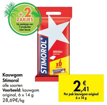 Promoties Kauwgom original - Stimorol - Geldig van 15/05/2019 tot 27/05/2019 bij Carrefour