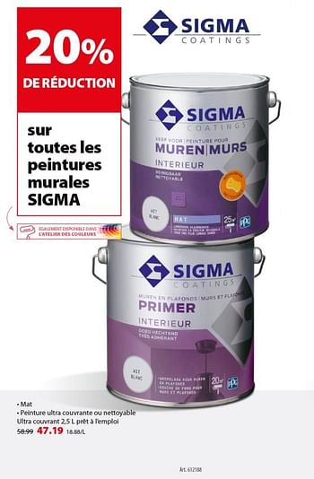 Promotions Murenimurs interieur sigma - Sigma - Valide de 15/05/2019 à 27/05/2019 chez Gamma