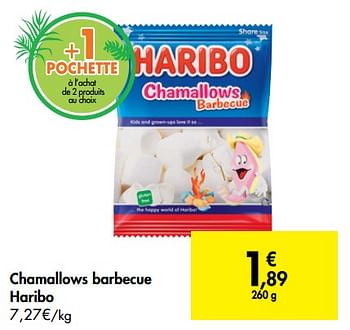 Promotions Chamallows barbecue haribo - Haribo - Valide de 15/05/2019 à 27/05/2019 chez Carrefour